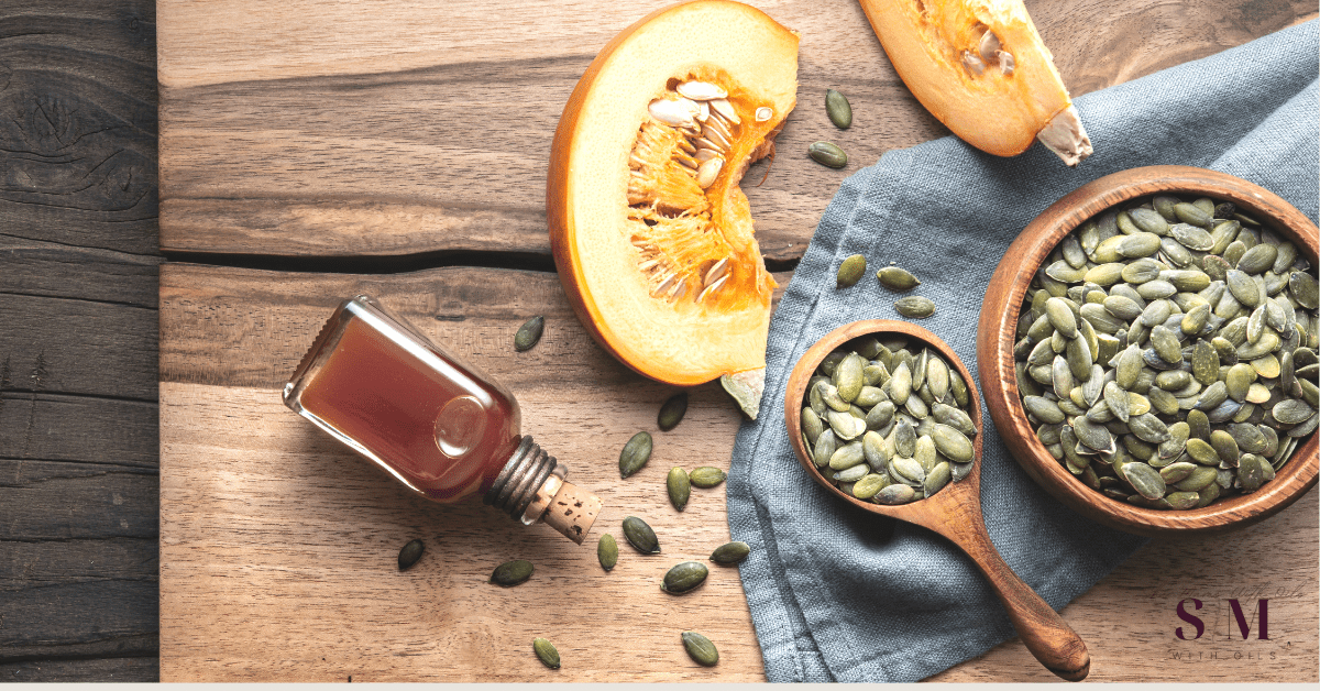 PUMPKIN SEED OIL BENEFITS FOR SKIN HAIR AND HEALTH She Mams With Oils