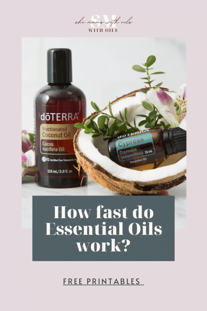 How fast do Essential Oils work? In this post, I’ll tell you how quickly do Essential Oils work, and how to use them topically, aromatically and internally.