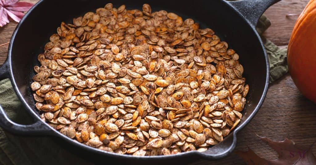 Easy pumpkin seed recipe for kids! Make the perfect snack for this Halloween season using the discarded pumpkin seeds after your carve your Jack-o’-Lantern. You wil need: 1 cup of clean and dry pumpkin seeds; 2 Tbsp of olive oil or 1 stick of melted butter; Seasoning blends of your choice; Sea salt to taste. This will soon become your favourite recipe!