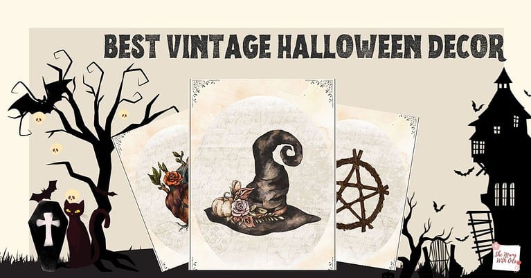Best Vintage Halloween Decorations Free Printable