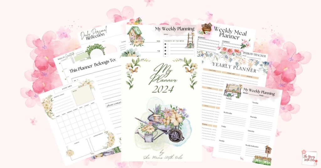 Cute gardening Free digital planner and printable download. Escape the ordinary and get organised with my new digital planner.