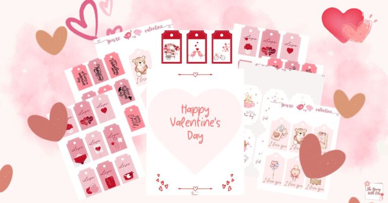 Valentine’s Day Cute Gift Tags Free Printable Download