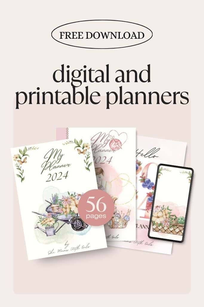 digital and printable new free planners